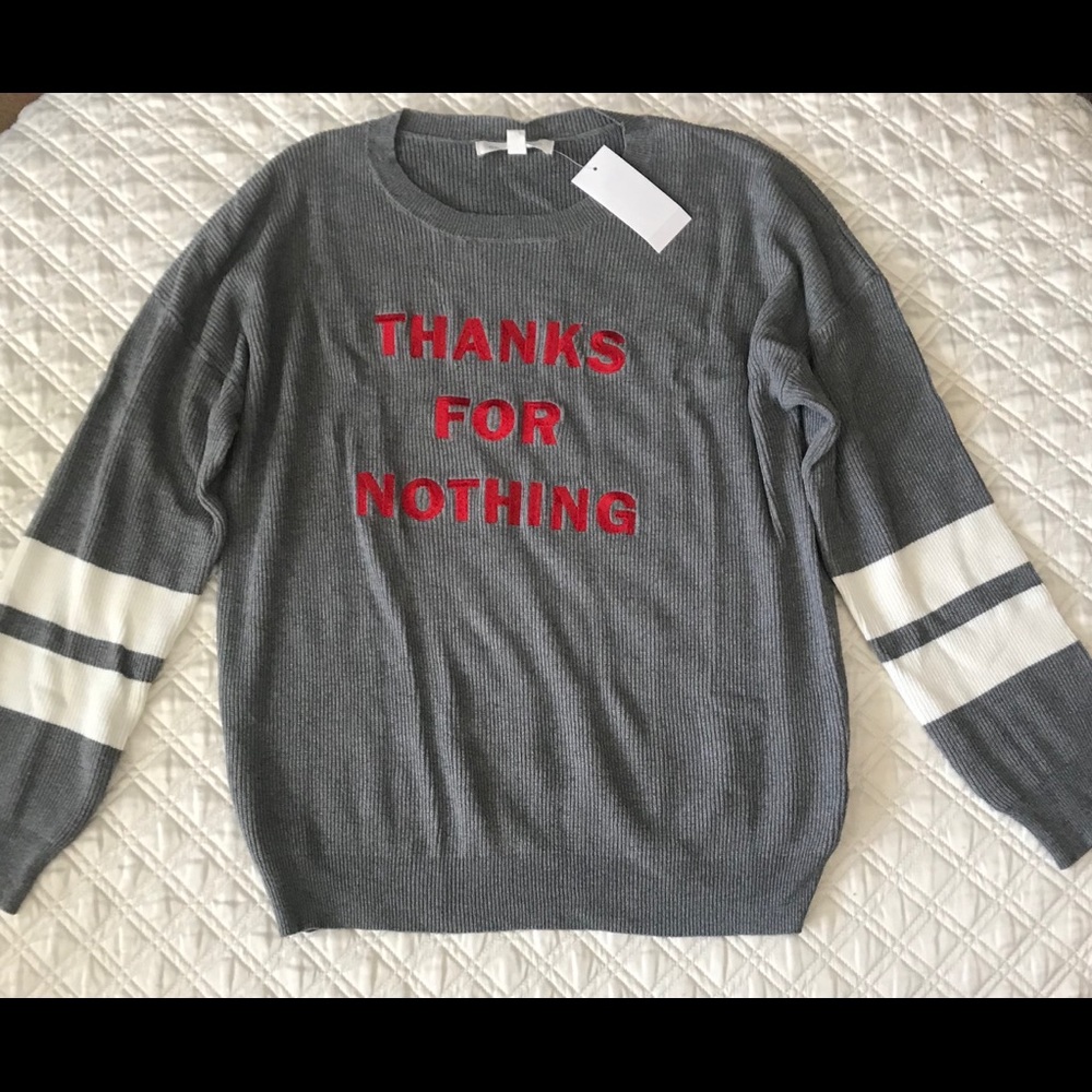 Honey Punch Women’s Thanks for Nothing Sweater